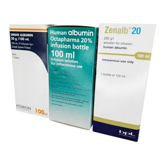 Альбумин человеческий Octapharma! 20% (200мг/мл) Австрия/Турция 100 мл