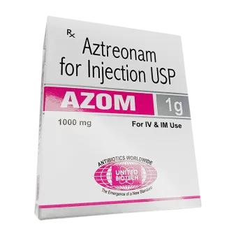 Азтреонам :: Azom пор. для инъекций 1г ИМПОРТ (Индия) 1фл./уп